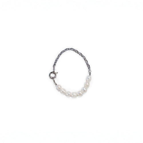 River Pearls Bracelet - Silver