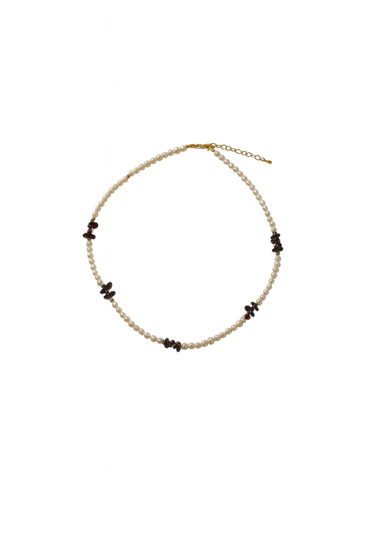 Beads Garnet Pearl Brown