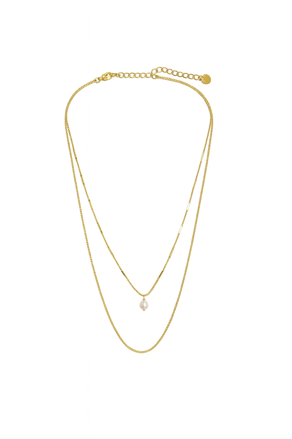 Chin and Pearl Necklace