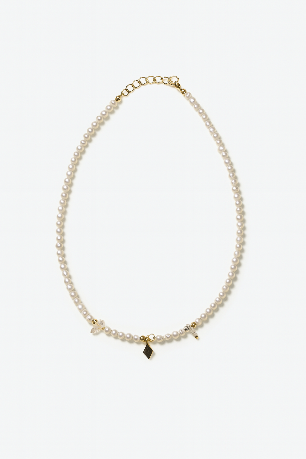 Rachel Pearls and Diamond Necklace