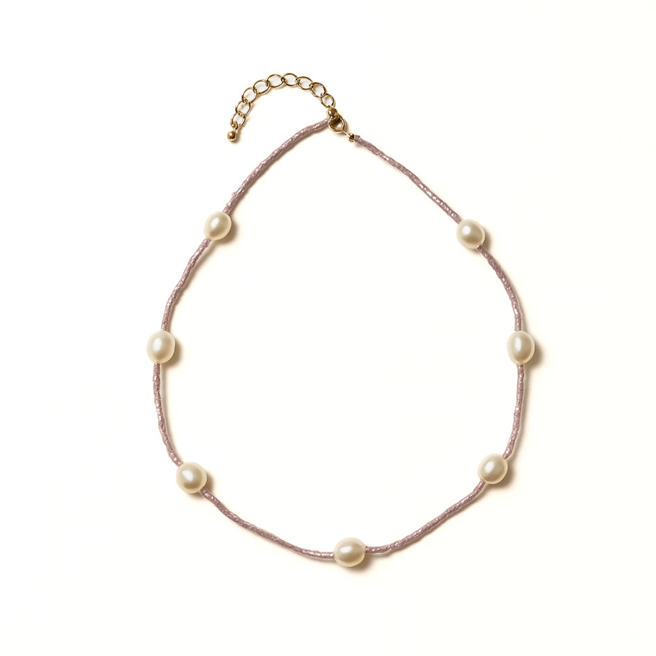 Pearl Acrylic Beads - Purple