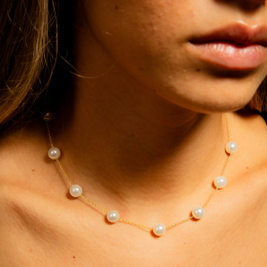 Round Pearl Necklace