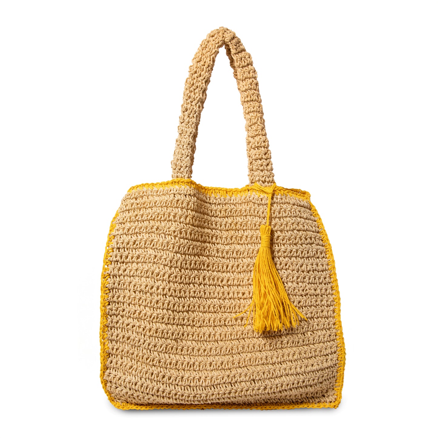 Mia's Straw Bag - Yellow