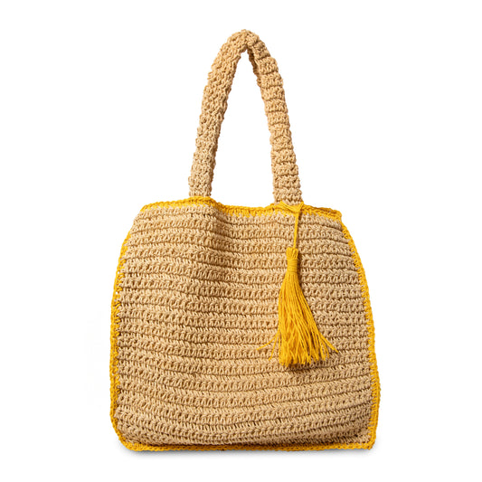 Mia's Straw Bag - Yellow