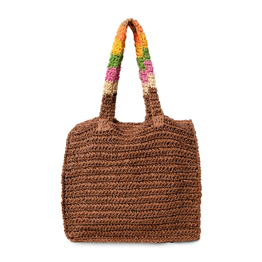 Mia's Straw Bag- Rainbow