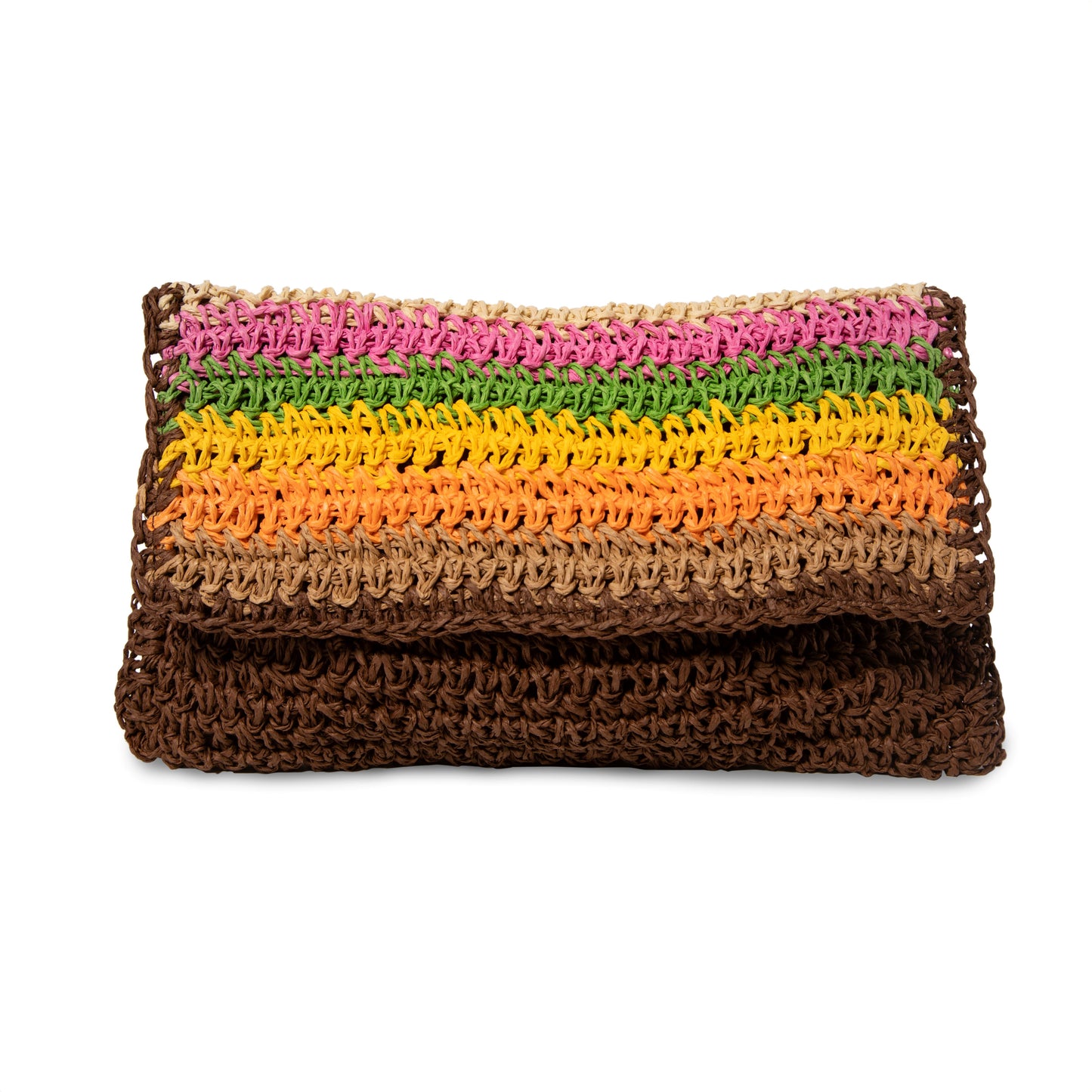 Mia's Straw Wallet - Rainbow