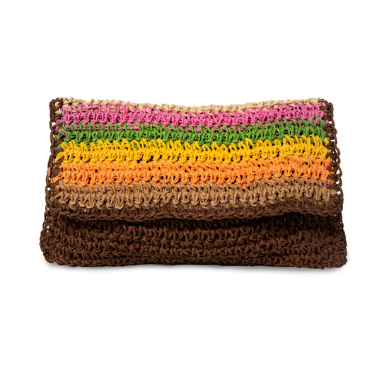 Mia's Straw Wallet - Rainbow
